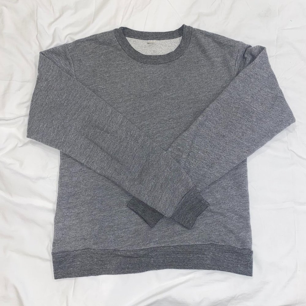 American Apparel Grey Crew Neck French Terry Sweater Size Extra Small